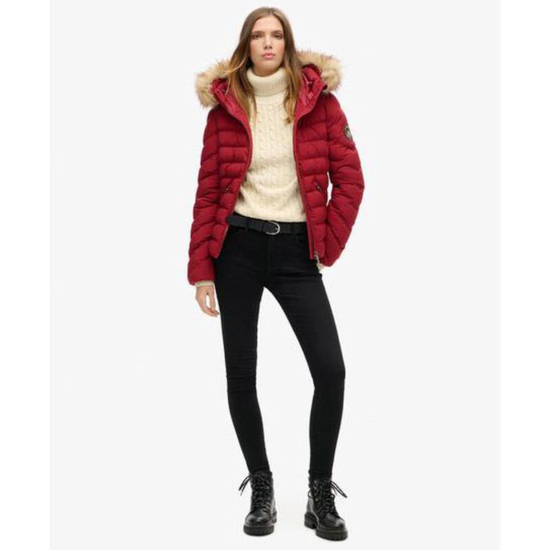 Superdry Fuji Faux Fur Hood Padded Jkt image number 3
